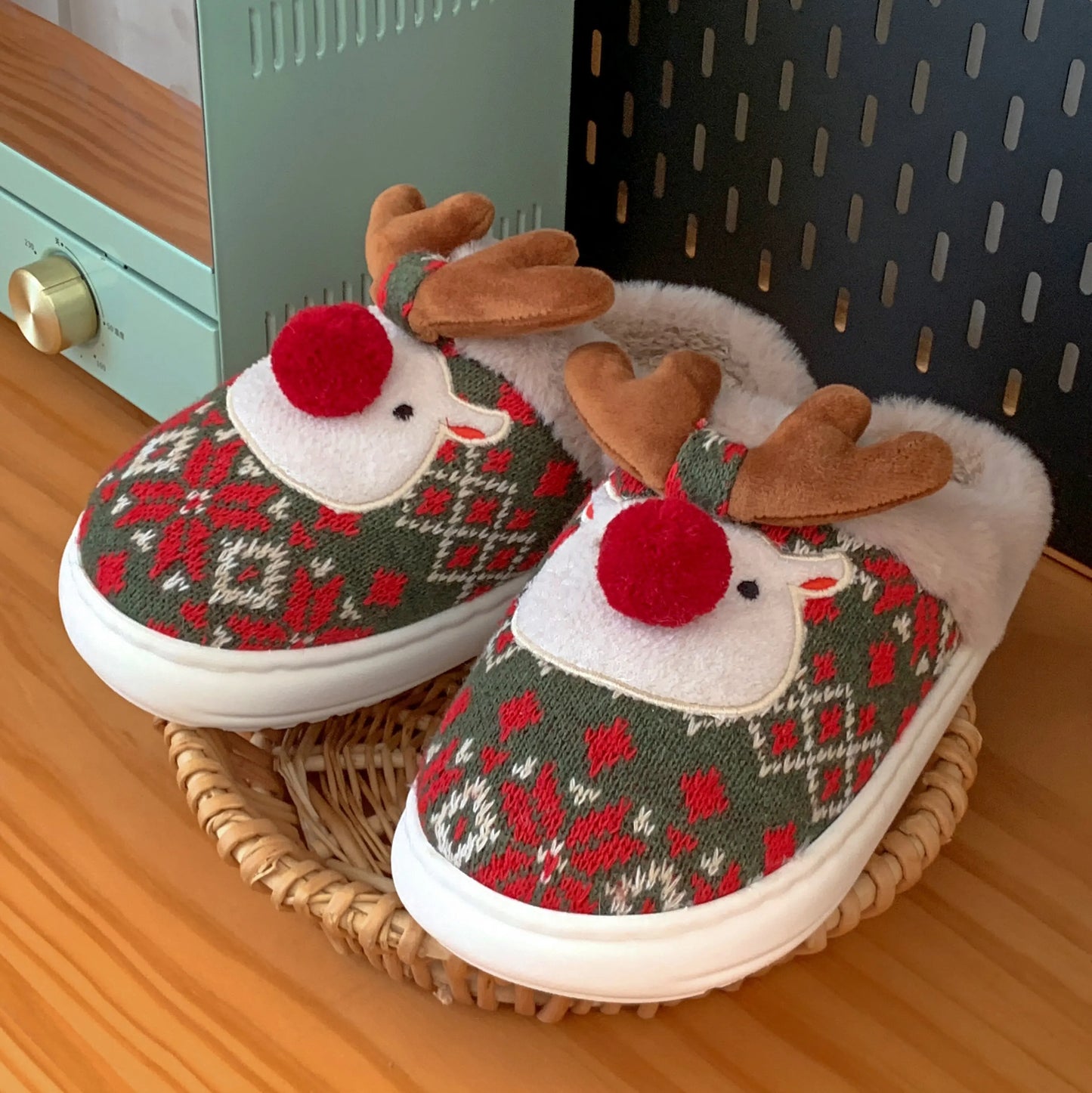The Lunoir Rudolph Slippers