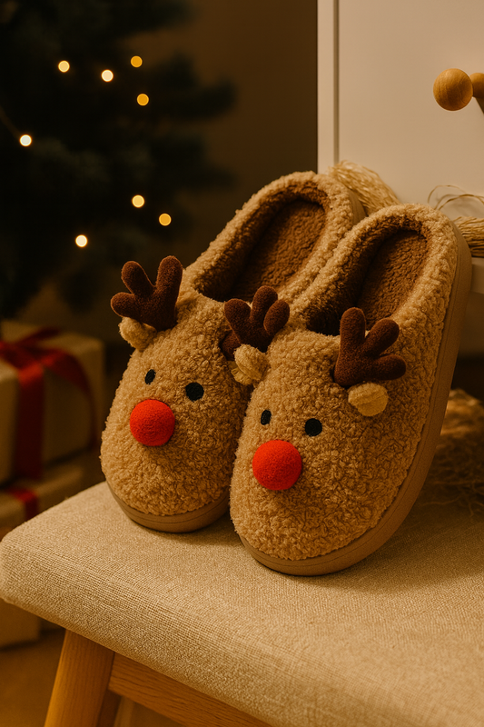 The Lunoir Rudolph Slippers